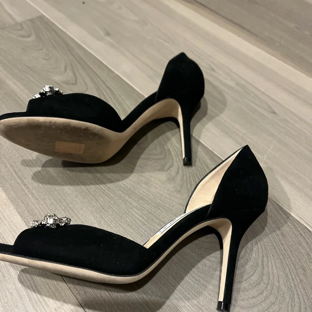 PRICE DROP!! 
Jimmy Choo Black Heels with Crystal Embellishments - Picture 7 of 8